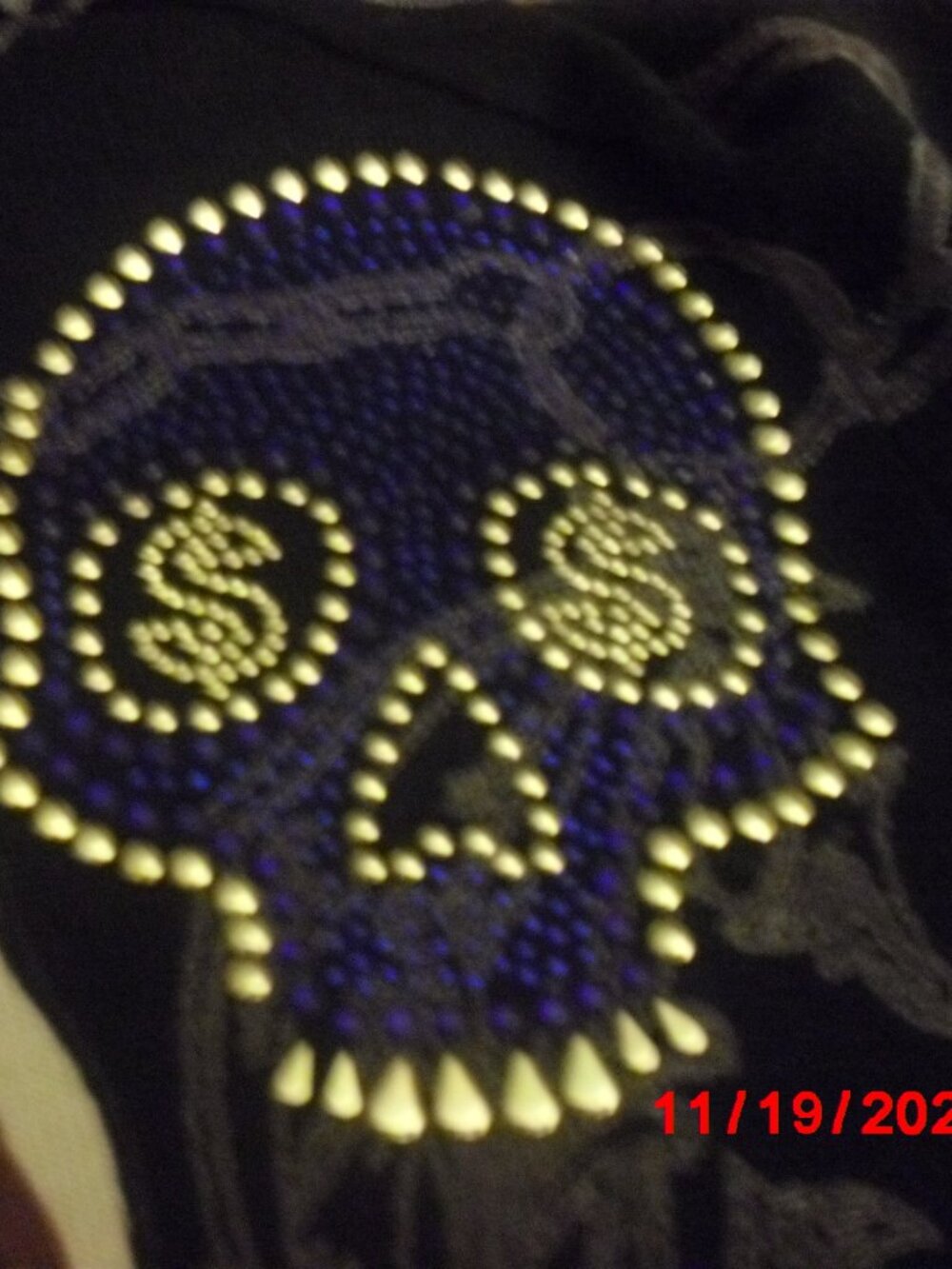 ED HARDY HOODIE,  Dramatic and Whimsical! Men's Medium, Rhinestones Everywhere!! - Picture 7 of 14